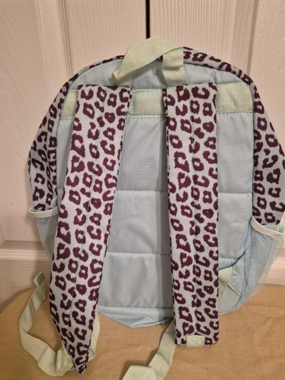 Blue Cheetah Print Backpack - Picture 2 of 3